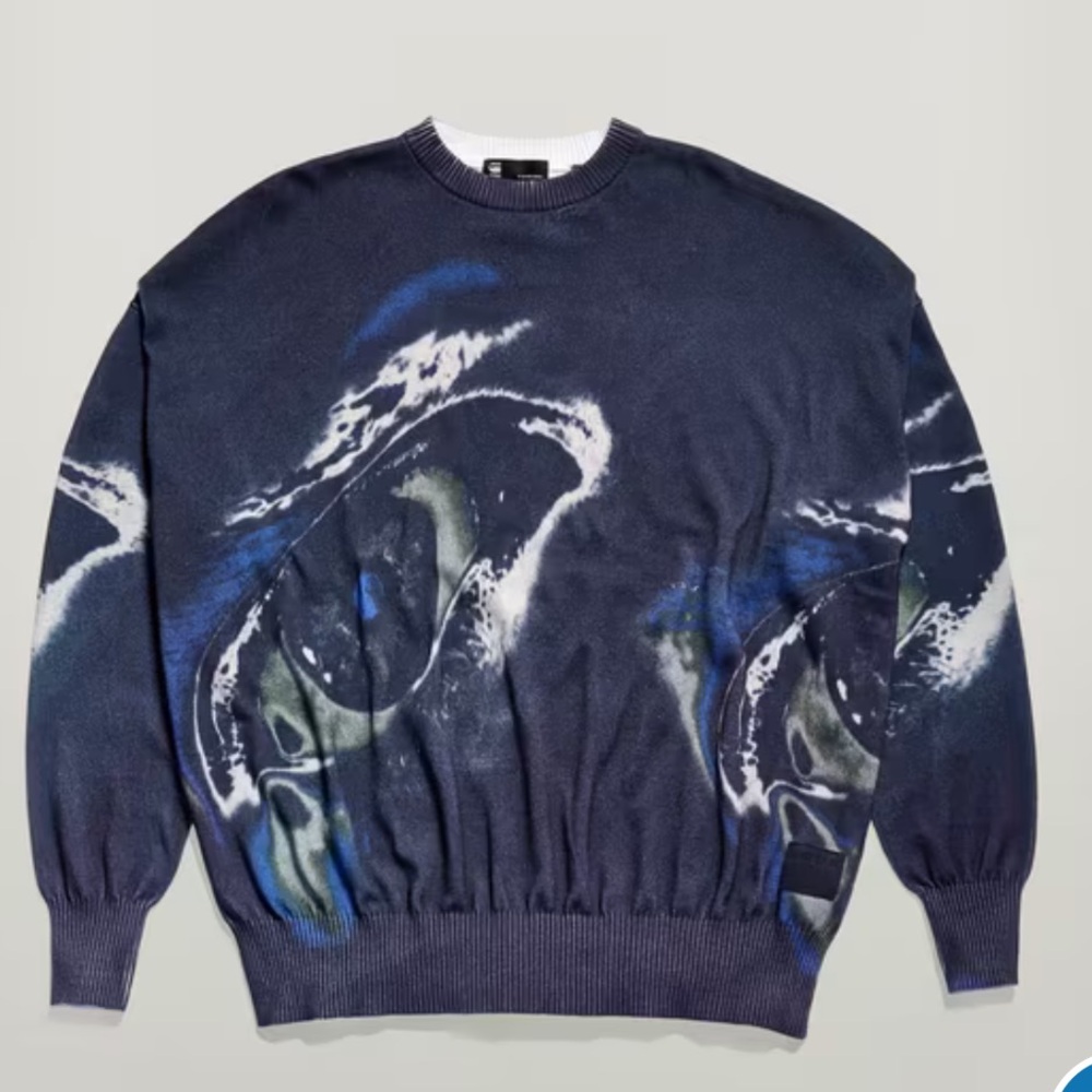 G-STAR RAW Women’s Printed XXL Jumper Sweater Small NWT - Picture 7 of 8